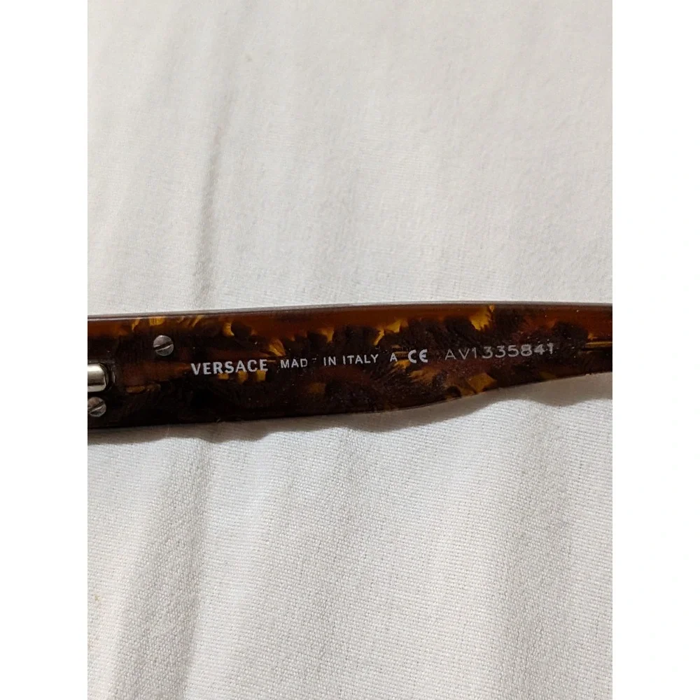 Versace MOD.1122-B 1061 Eyeglasses Brown Rectangular Full Rim Frames 51-17-135